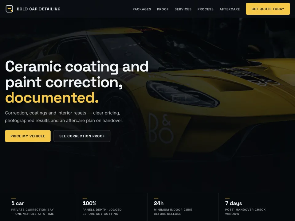 Car Detailing template