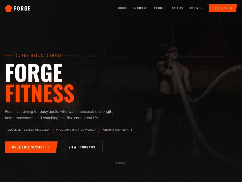 Personal Trainer template