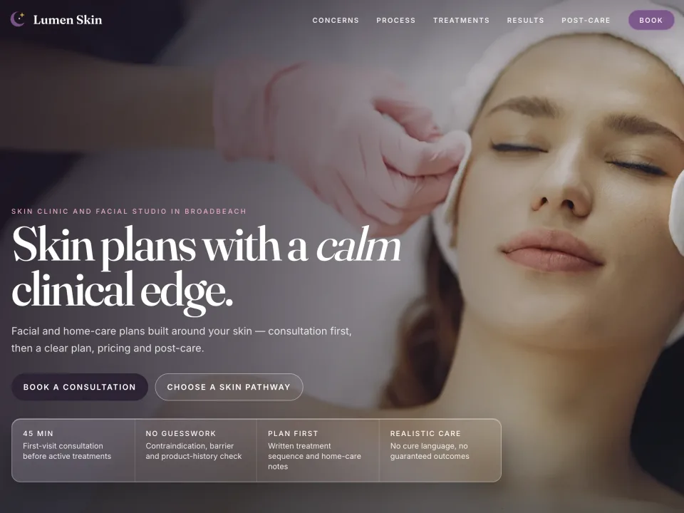 Skincare Clinic template
