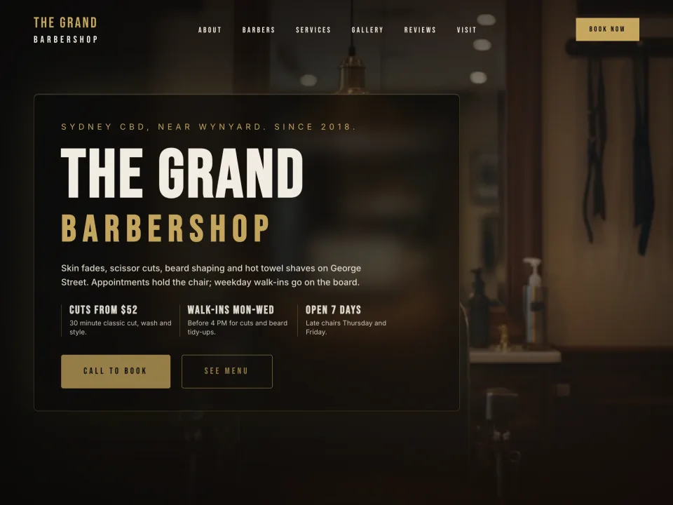 Barbershop template