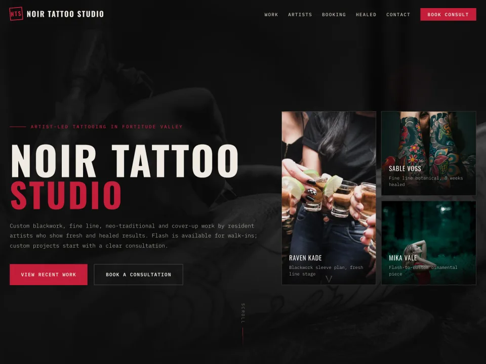 Tattoo Studio template