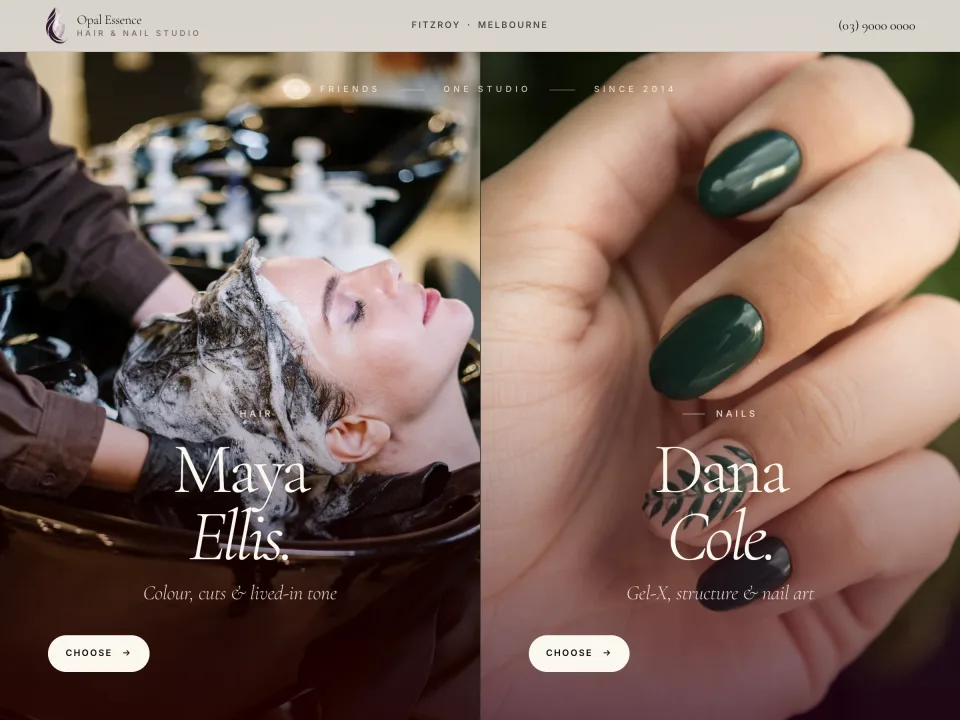 Hair & Nail Studio template